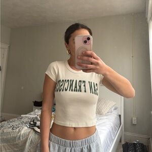 Brandy Melville San Francisco Graphic Baby Tee